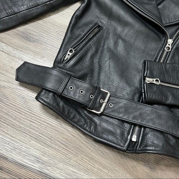 Madewell Ultimate Leather Motorcycle Jacket sz XS - Picture 6 of 9